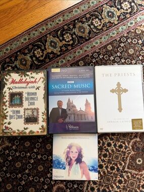 Bundle of 3 Christmas and Sacred Music DVDs, plus a new Sarah McLachlan sampler